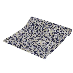 Chemin de table bleu et doré 28xL300cm
