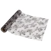 Chemin de table Halloween crânes polyamide noir et argent 28x300cm < Gifi Best