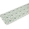 Chemin de table polyester imprimé toile de Jouy L300X25 cm vert