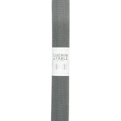 Chemin de table pvc uni gris < Gifi New
