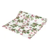 Chemin de table velours motif houx 28xL300cm