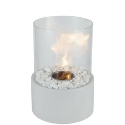 Cheminée de table à l'éthanol et bioéthanol Ø18xH26,5cm