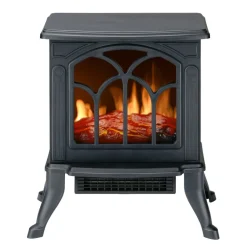 Cheminée électrique chauffante 800-1500W effet flamme 37x23xH44cm