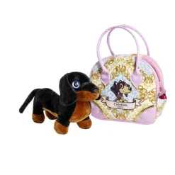 Chien peluche avec sac de transport < Gifi Hot