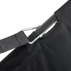 Chilienne extérieur Oxford unie noire L58xP77xH57cm