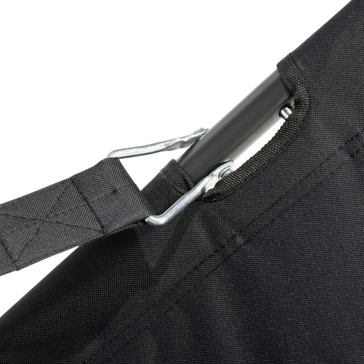 Chilienne extérieur Oxford unie noire L58xP77xH57cm