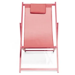 Chilienne Oxford 5 positions rouge 100x61xH92cm < Gifi Discount