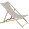 Chilienne Wood hêtre et tissu coton beige uni 96x56xH96cm < Gifi New