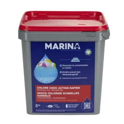 Chlore choc pastille 20g Marina 5kg