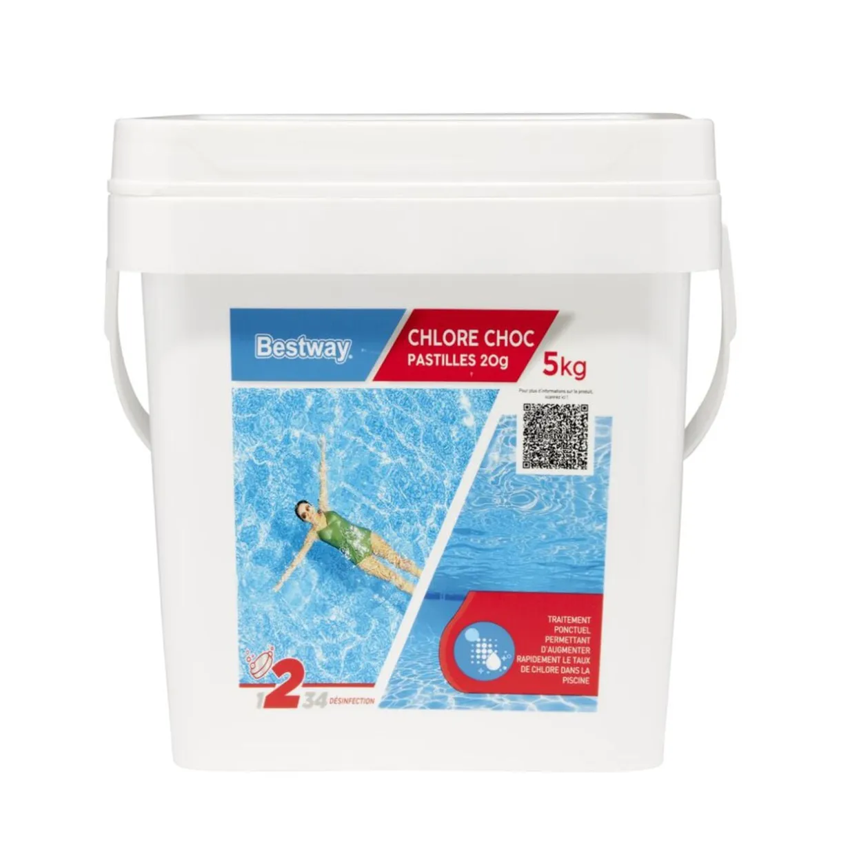 Chlore choc piscine 5kg pastille 20gr < Gifi Online