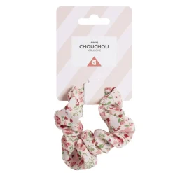 Chouchou à cheveux en tissu imprimé Ø10cm (3 modèles) < Gifi Discount