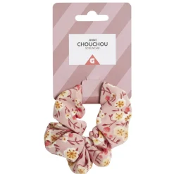 Chouchou à cheveux en tissu imprimé Ø10cm (3 modèles) < Gifi Discount
