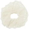 Chouchou dentelle tissu broderie anglaise blanc écru Ø13cm < Gifi Hot