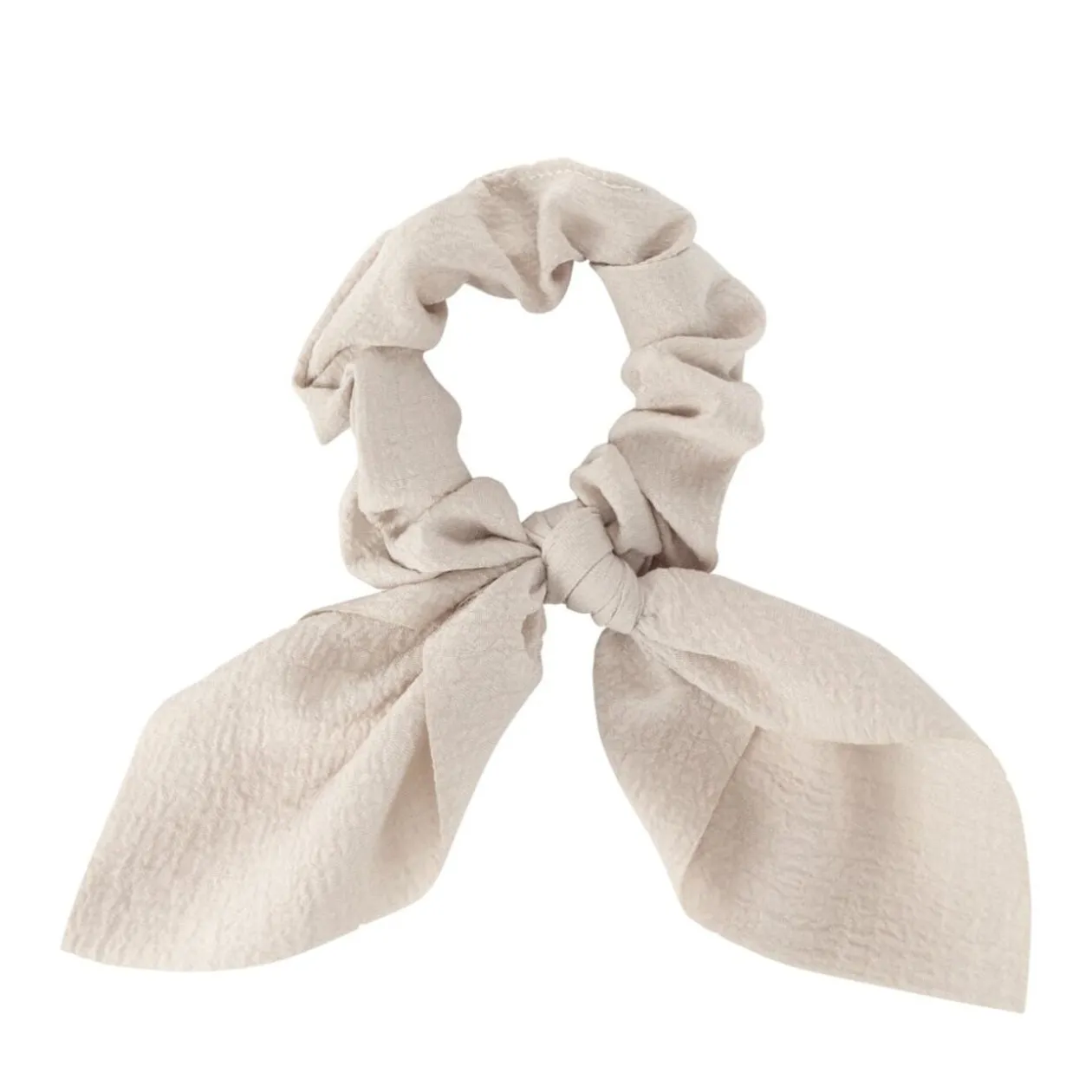 Chouchou en tissu avec noeud effet textuté Ø11xH37cm (2 modèles)