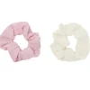 Chouchou en tissu x2 effet gaze de coton Ø11cm (2 modèles) < Gifi Best