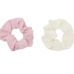 Chouchou en tissu x2 effet gaze de coton Ø11cm (2 modèles) < Gifi Best