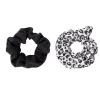 Chouchou en tissu x2 uni et léopard Ø11cm (2 modèles) < Gifi Online
