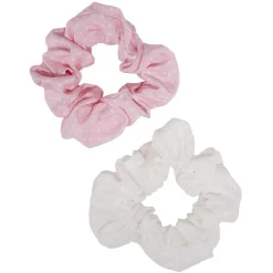 Chouchou motif pois rose et blanc Ø10cm x2 < Gifi Clearance