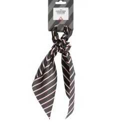 Chouchou ruban à cheveux en tissu rayé L29cm (4 modèles)