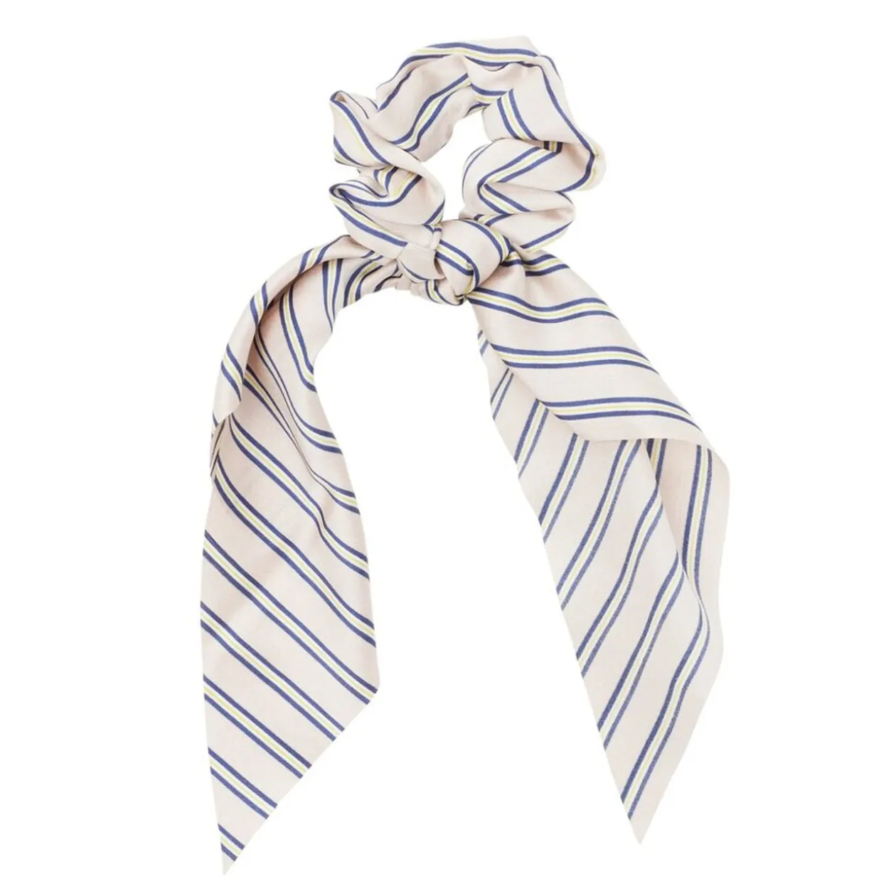 Chouchou ruban à cheveux en tissu rayé L29cm (4 modèles)