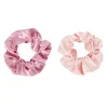 Chouchou satiné x2 en tissu uni Ø11cm (2 modèles) < Gifi