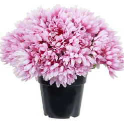 Chrysanthème artificiel rose dans pot 29 têtes