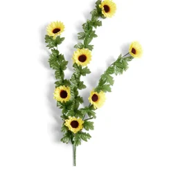 Chute tournesol L73cm feuillage artificiel vert < Gifi Online
