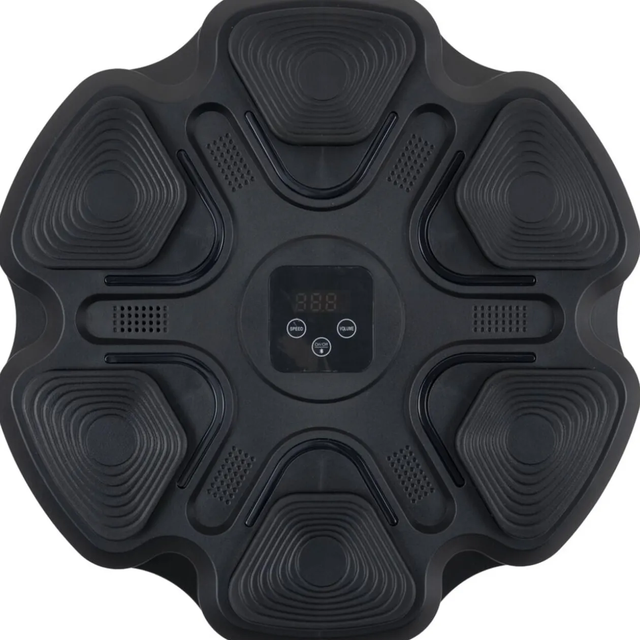Cible de boxe murale bluetooth musicale et lumineuse noire Ø38cm