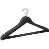 Cintre bois noir toucher doux x3 - L44,5xH23cm < Gifi Discount