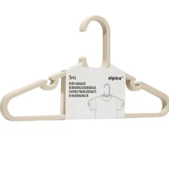 Cintre enfant x5 plastique beige L29cm