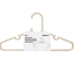 Cintre enfant x5 plastique beige L29cm