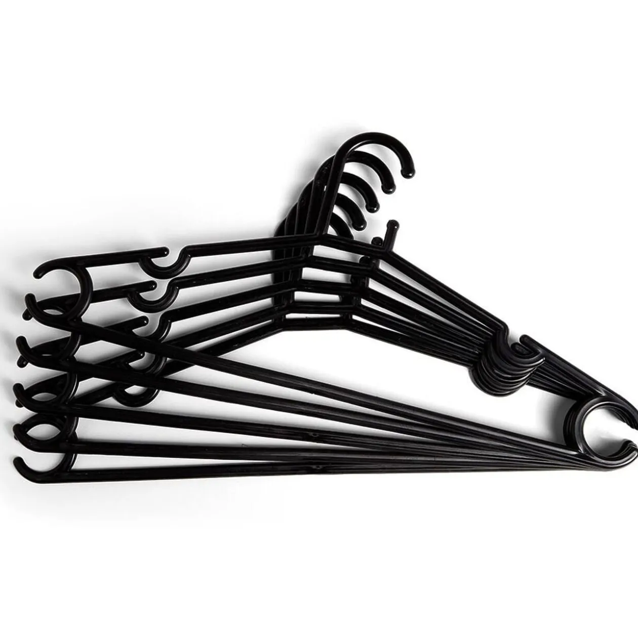 Cintre en plastique Noir x5 - L38,5xH17cm