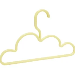 Cintre nuage enfant jaune moutarde x2