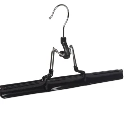 Cintre à pince acier revêtement plastique noir x2 < Gifi Discount