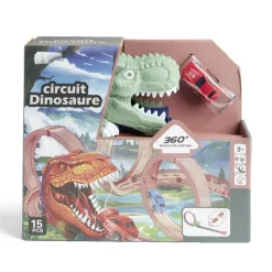 Circuit dinosaure 360° boucle de looping 15 pièces < Gifi Discount