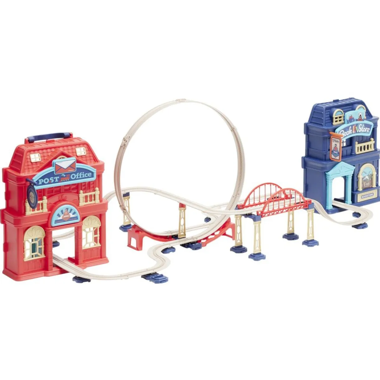 Circuit locomotive et gare dans valise 2en1 103x37xH36cm < Gifi Outlet