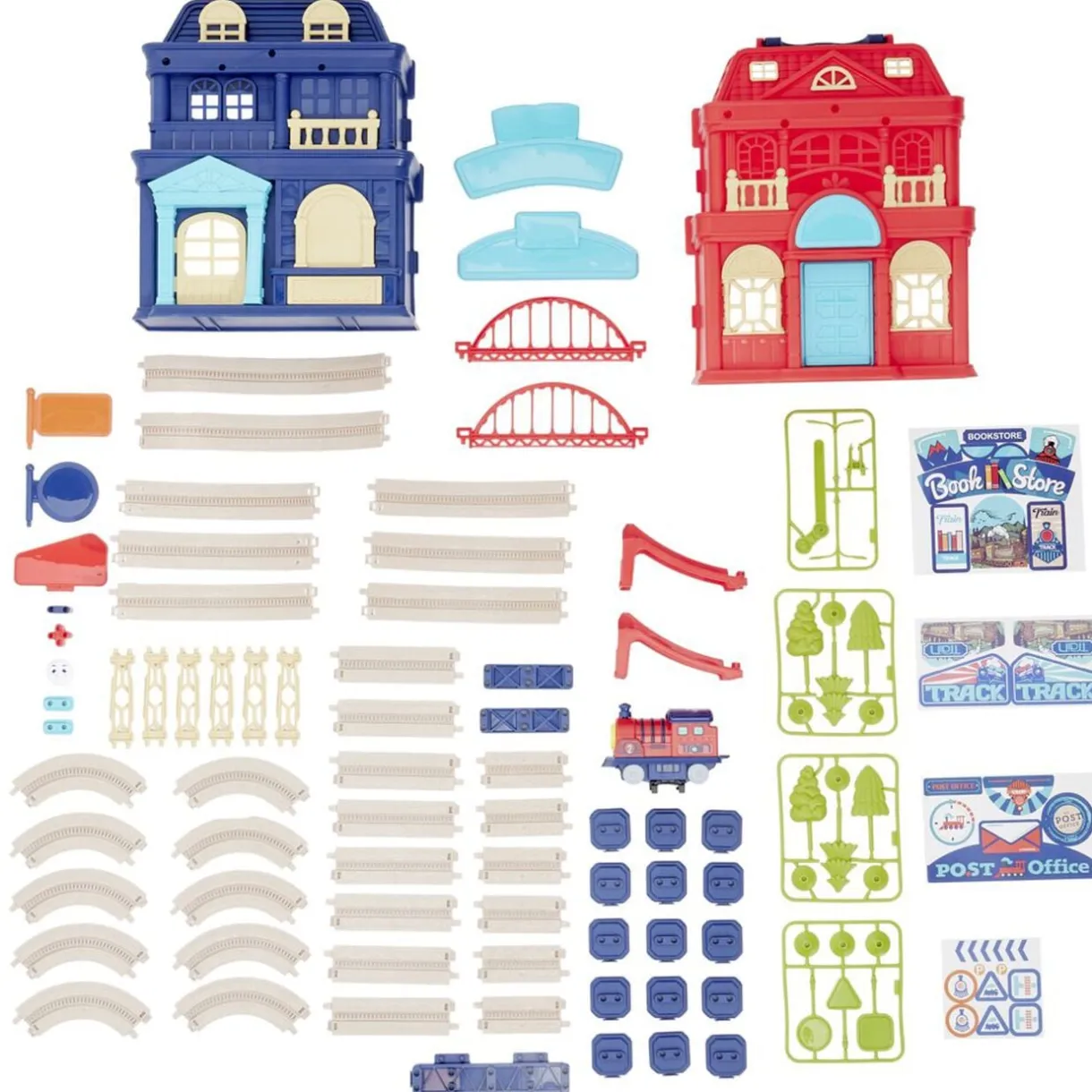 Circuit locomotive et gare dans valise 2en1 103x37xH36cm < Gifi Outlet
