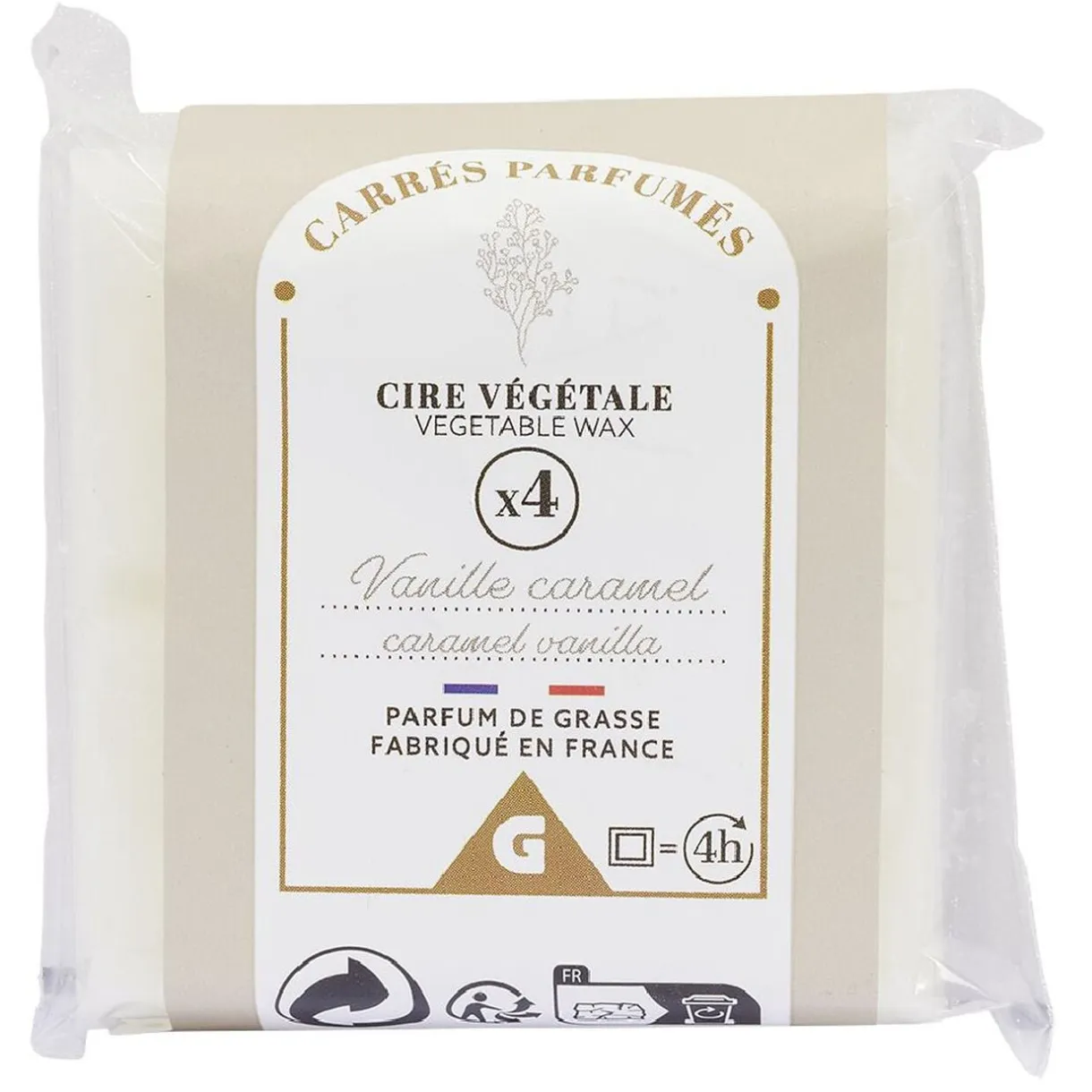 Cire parfumée blanc ivoire senteur vanille 40g x4 < Gifi Hot