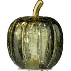Citrouille décorative automne verre à LED Ø7,5xH9,5cm (4 modèles) < Gifi Sale