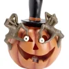 Citrouille Halloween orange LED polyrésine 15,5x14,5xH18cm < Gifi Clearance