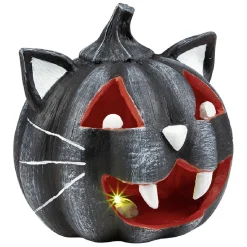 Citrouille tête de chat led couleur changeante décoration Halloween < Gifi Hot