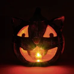 Citrouille tête de chat led couleur changeante décoration Halloween < Gifi Hot