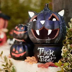 Citrouille tête de chat led couleur changeante décoration Halloween < Gifi Hot