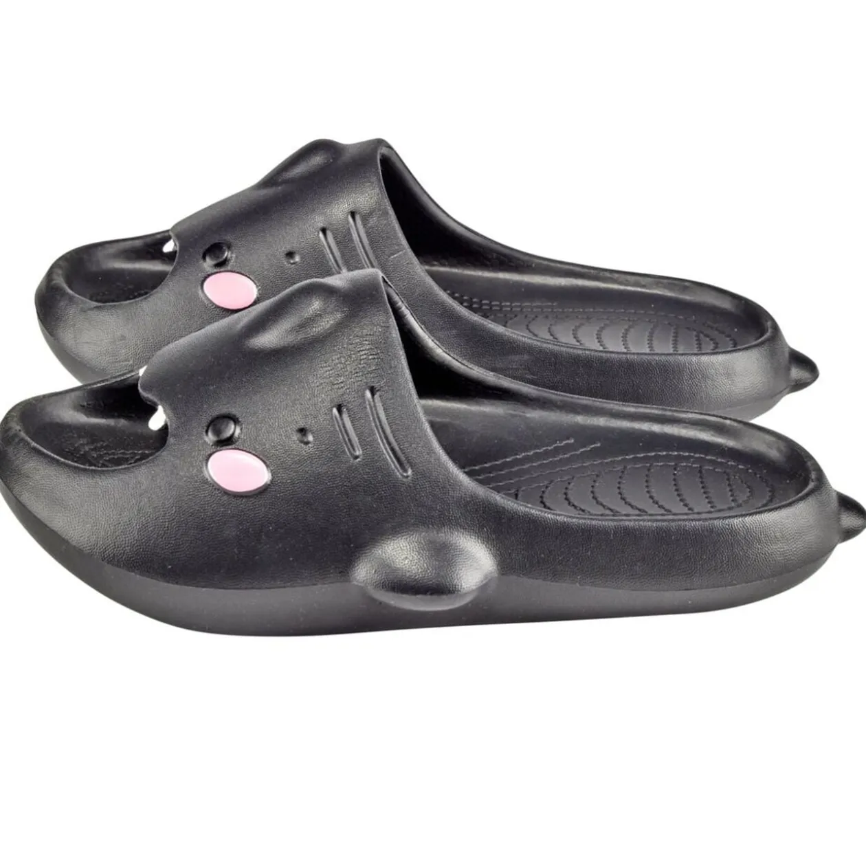 Claquettes raie manta noires 42/43