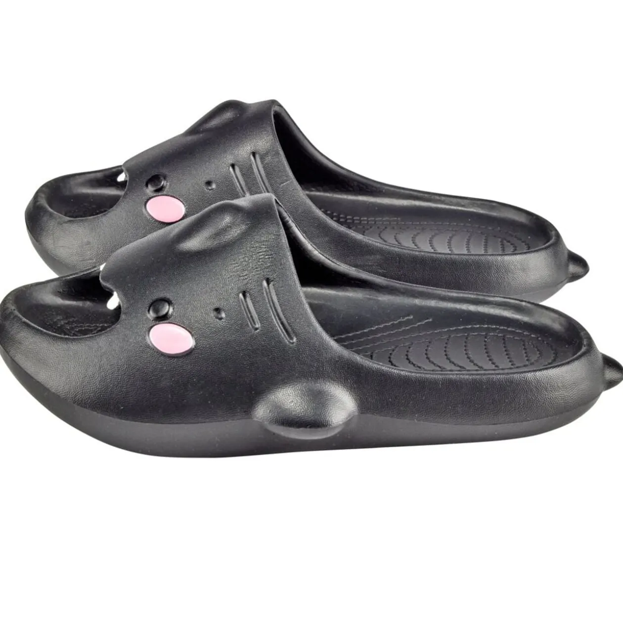 Claquettes raie manta noires 40/41