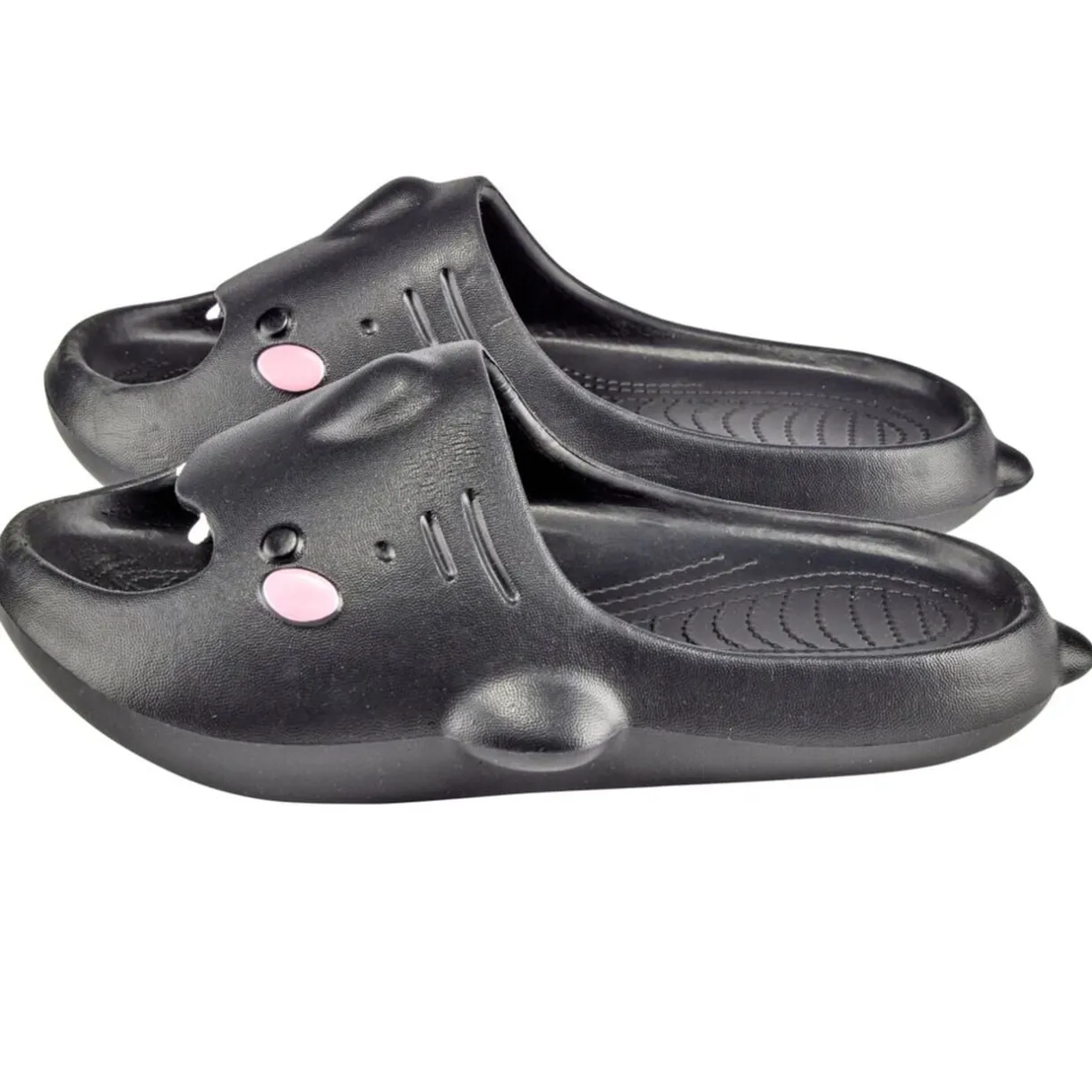 Claquettes raie manta noires 36/37 < Gifi