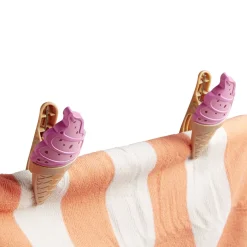 Clip pince serviette de plage forme glace x2 < Gifi Discount