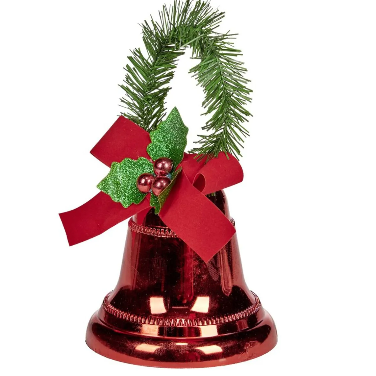 Cloche de Noël rouge à suspendre H19cm < Gifi Outlet