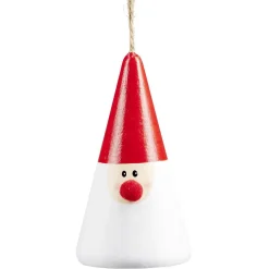 Cône en bois personnage de Noël à suspendre Ø5,5xH10cm < Gifi Discount