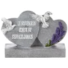 Coeur funéraire x2 sur socle gris motif lavande < Gifi Hot